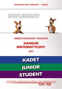 Obrazek Matematyka z wesołym kangurem Suplement 2017 Kadet Junior Student