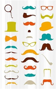 Obrazek Naklejki 3D Wąsy MAILDOR