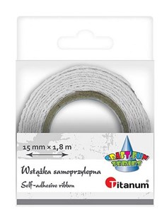 Obrazek Wstążka bawełniana koronka 15mmx1.8m biała