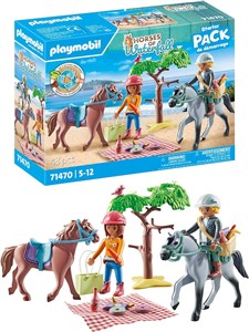 Obrazek Playmobil Wycieczka konna na plażę z Amelią i Benem 71470