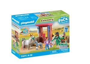 Obrazek Playmobil Weterynarz z osiołkami 71471