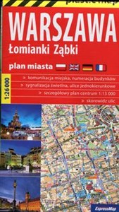 Obrazek Warszawa foliowany plan miasta 1:26 000