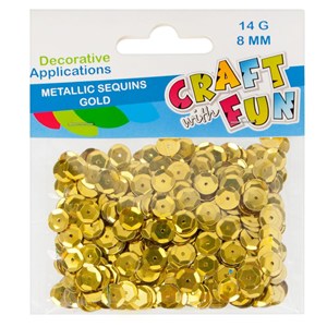 Picture of Cekiny metaliczne kółka 8mm złote