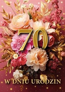 Obrazek Karnet B6 3D Urodziny 70