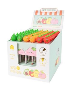 Obrazek Długopis żelowy Silky Paradise mix czerwony (48szt