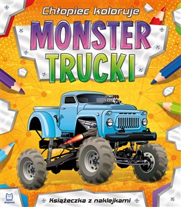 Obrazek Chłopiec koloruje Monster trucki