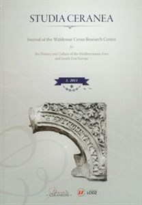 Picture of Studia Ceranea vol 1/2011 Journal of the Waldemar Ceran Research Centre