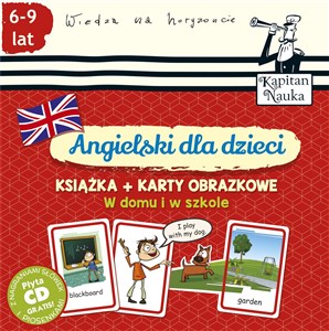 Obrazek Angielski dla dzieci W domu i w szkole Książka + Karty obrazkowe