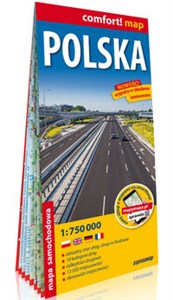 Obrazek Polska laminowana mapa samochodowa 1:750 000
