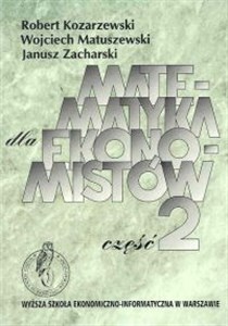 Picture of Matematyka dla ekonomistów Część 2