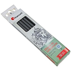 Obrazek Ołówki do szkicowania B 12szt