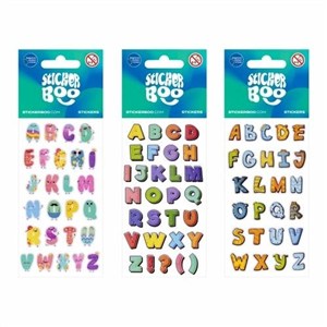 Picture of Naklejki Sticker BOO Literki mix