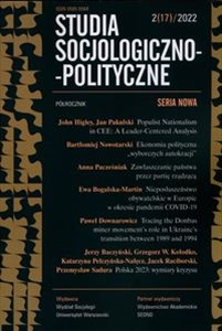 Obrazek Studia socjologiczo polityczne Nowe 2(17)2022