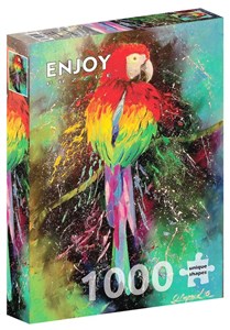 Obrazek Puzzle 1000 Kolorowa papuga