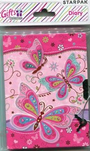 Picture of Pamiętnik zamykany na kłódkę Butterfly