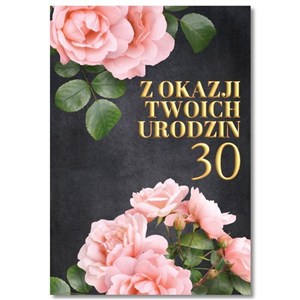 Picture of Kartka okolicznościowa Urodziny 30