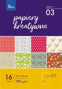 Picture of Papiery kreatywne A3 16 kartek nr 03 KB031-03