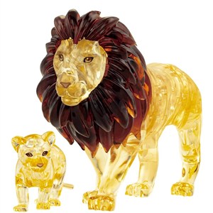 Obrazek Crystal Puzzle - Lwy