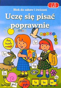 Obrazek Uczę się pisać poprawnie Blok do zabaw i ćwiczeń