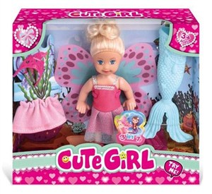 Obrazek Lalka syrenka 2w1