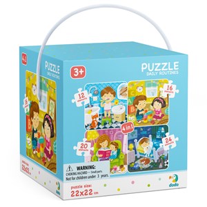 Obrazek Puzzle 4w1 Mój Dzień DOP300130