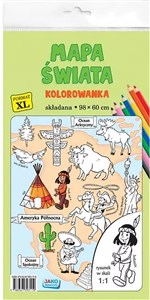 Picture of Kolorowanka XL Mapa świata kolor
