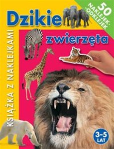 Obrazek Dzikie zwierzęta 3-5 lat. Książka z naklejkami