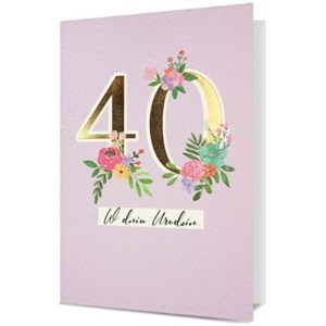 Obrazek Karnet B6 Urodziny 40
