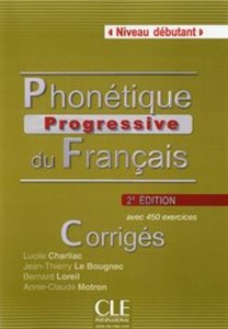 Obrazek Phonétique progressive du français Niveau débutant Corrigés