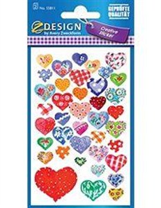 Obrazek Naklejki papierowe - błyszczące serca