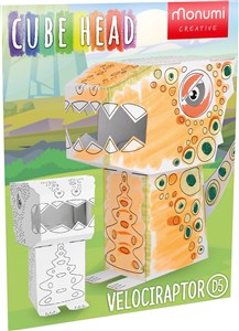 Obrazek Dino Velociraptor Cube Head MCH000113
