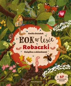 Picture of Rok w lesie Robaczki Książka z okienkami