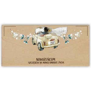 Picture of Karnet-koperta Ślub kraft