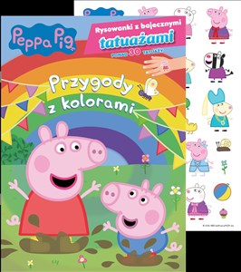 Obrazek Peppa Pig Rysowanki z bajecznymi tatuażami cz. 1 Przygody z kolorami