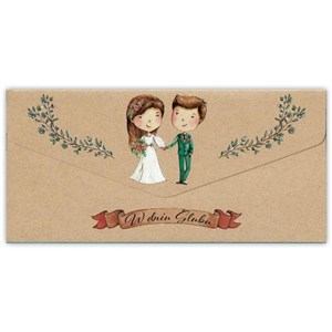 Picture of Karnet-koperta Ślub kraft