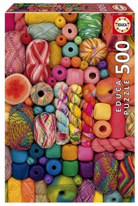 Obrazek Puzzle 500 Kolorowa przędza