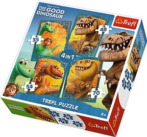 Picture of Puzzle 4w1 Dobry Dinozaur