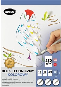 Picture of Blok techniczny A3/10K kolorowy Premium