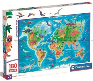 Picture of Puzzle 180  Super Dinosaurs Map 29790