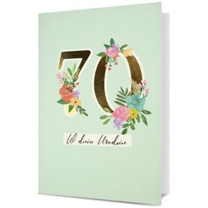 Picture of Karnet B6 Urodziny 70