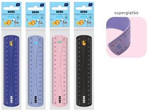 Picture of Linijka Flex 15cm Bebe Kids mix