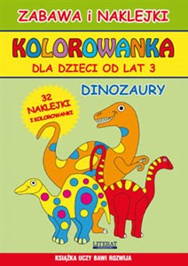 Picture of Kolorowanka dla dzieci od lat 3 Dinozaury 32 naklejki i kolorowanki