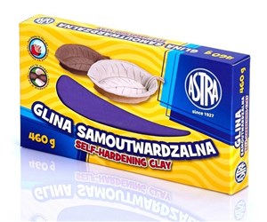 Obrazek Glina samoutwardzalna fioletowa 460g ASTRA