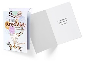 Picture of Karnet B6 GS-002 Urodziny jamnik