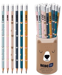 Obrazek Ołówek z gumką Bebe Friends (36szt)