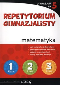 Picture of Repetytorium gimnazjalisty matematyka Gimnazjum na 5
