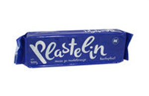 Obrazek Plastelina niebieska 500g Karbon