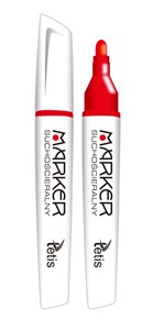 Picture of Paczka Marker suchościeralny czerwony 12 sztuk