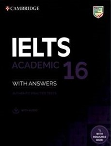 Picture of IELTS 16 Academic Authentic Practice Tests with Answers with Audio with Resource Bank