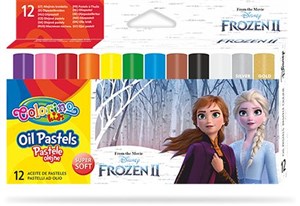 Picture of Pastele olejne Colorino Kids trójkątne 12 kolorów Frozen